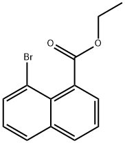 1-Naphthalenecarboxylic acid, 8-bromo-, ethyl ester Structure