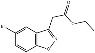 1,2-Benzisoxazole-3-acetic acid, 5-bromo-, ethyl ester Structure