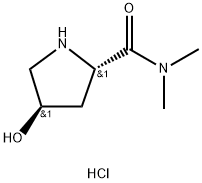 (2S,4R)-4-hydroxy-N,N-dimethylpyrrolidine-2-carb
oxamide hydrochloride Structure