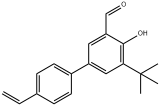 4-hydroxy-5-tert-butyl-4'-vinylbiphenyl-3-carbaldehyde Structure
