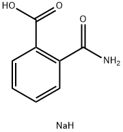 Benzoic acid, 2-(aminocarbonyl)-, sodium salt (1:1) Structure