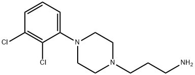 1-Piperazinepropanamine, 4-(2,3-dichlorophenyl)- Structure
