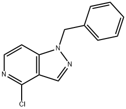 1H-Pyrazolo[4,3-c]pyridine, 4-chloro-1-(phenylmethyl)- Structure