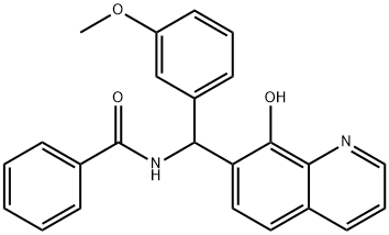 Benzamide, N-[(8-hydroxy-7-quinolinyl)(3-methoxyphenyl)methyl]- Structure
