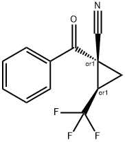 (1R,2R)-rel-1-Benzoyl-2-(trifluoromethyl)cyclopropanecarbonitrile Structure