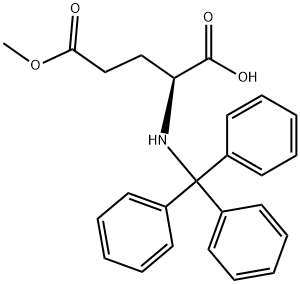 L-Glutamic acid, N-(triphenylmethyl)-, 5-methyl ester Structure