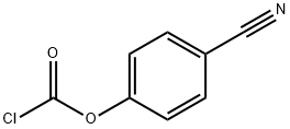 Carbonochloridic acid, 4-cyanophenyl ester Structure