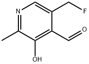 4-Pyridinecarboxaldehyde, 5-(fluoromethyl)-3-hydroxy-2-methyl- Structure