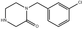 2-Piperazinone, 1-[(3-chlorophenyl)methyl]- Structure