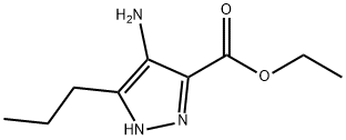 1H-Pyrazole-3-carboxylic acid, 4-amino-5-propyl-, ethyl ester Structure