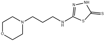 1,3,4-Thiadiazole-2(3H)-thione, 5-[[3-(4-morpholinyl)propyl]amino]- Structure