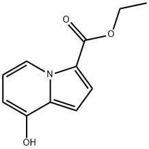 8-Hydroxy-indolizine-3-carboxylic acid ethyl ester Structure
