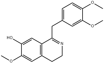 7-Isoquinolinol, 1-[(3,4-dimethoxyphenyl)methyl]-3,4-dihydro-6-methoxy- Structure