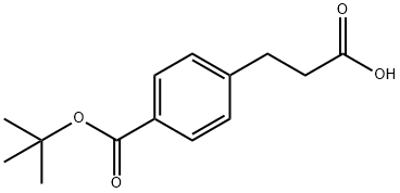 Benzenepropanoic acid, 4-[(1,1-dimethylethoxy)carbonyl]- Structure