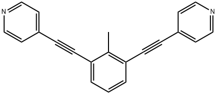 2,6-bis(4-pyridylethynyl)toluene Structure