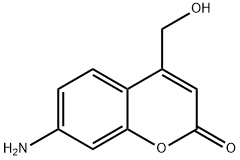 2H-1-Benzopyran-2-one, 7-amino-4-(hydroxymethyl)- Structure