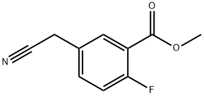 Methyl 5-(Cyanomethyl)-2-fluorobenzoate Structure
