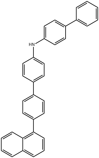 [1,1'-Biphenyl]-4-amine, N-[1,1'-biphenyl]-4-yl-4'-(1-naphthalenyl)- Structure