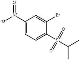 Benzene, 2-bromo-1-[(1-methylethyl)sulfonyl]-4-nitro- Structure