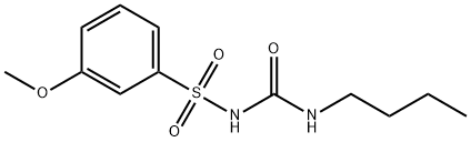 1-(3-Methoxy-benzolsulfonyl)-3-butyl-urea Structure