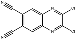 6,7-Quinoxalinedicarbonitrile, 2,3-dichloro- Structure