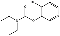 Carbamic acid, N,N-diethyl-, 4-bromo-3-pyridinyl ester Structure