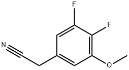 Benzeneacetonitrile, 3,4-difluoro-5-methoxy- Structure