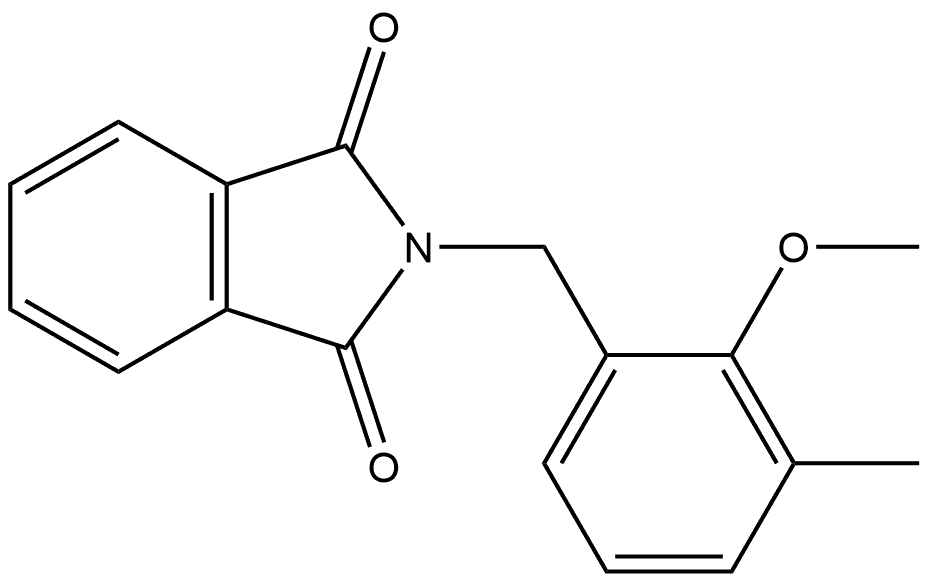 2-[(2-Methoxy-3-methylphenyl)methyl]-1H-isoindole-1,3(2H)-dione Structure