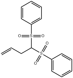 Benzene, 1,1'-[3-butenylidenebis(sulfonyl)]bis- (9CI) Structure