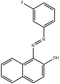 2-Naphthalenol, 1-[(3-fluorophenyl)azo]-, (E)- (9CI) Structure