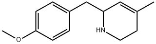 Pyridine, 1,2,5,6-tetrahydro-2-[(4-methoxyphenyl)methyl]-4-methyl- Structure