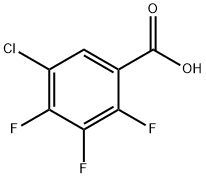 Benzoic acid, 5-chloro-2,3,4-trifluoro- Structure