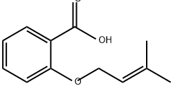Benzoic acid, 2-[(3-methyl-2-buten-1-yl)oxy]- Structure