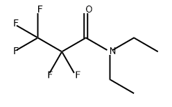 Propanamide, N,N-diethyl-2,2,3,3,3-pentafluoro- Structure