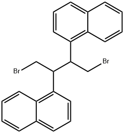 Naphthalene, 1,1'-[1,2-bis(bromomethyl)-1,2-ethanediyl]bis- (9CI) Structure