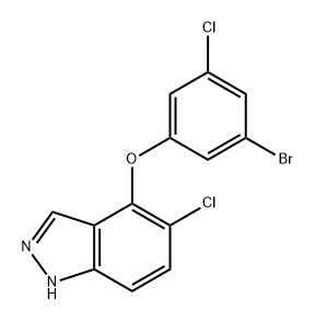 1H-Indazole, 4-(3-bromo-5-chlorophenoxy)-5-chloro- Structure