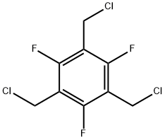 Benzene, 1,3,5-tris(chloromethyl)-2,4,6-trifluoro- Structure