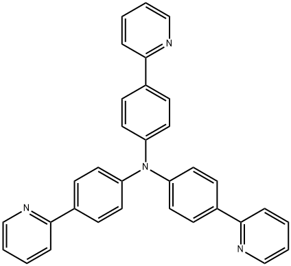 Benzenamine, 4-(2-pyridinyl)-N,N-bis[4-(2-pyridinyl)phenyl]- Structure
