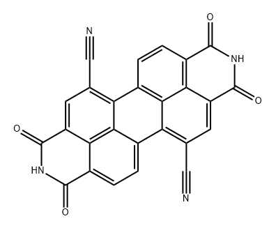 Anthra[2,1,9-def:6,5,10-d'e'f']diisoquinoline-5,12-dicarbonitrile, 1,2,3,8,9,10-hexahydro-1,3,8,10-tetraoxo- Structure