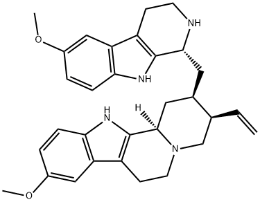 (3β)-18,19-Didehydro-10-methoxy-16-[(R)-2,3,4,9-tetrahydro-6-methoxy-1H-pyrido[3,4-b]indol-1-yl]-17-norcorynan Structure