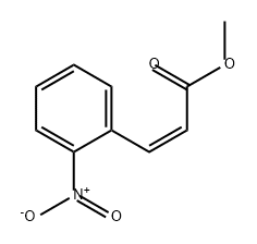 2-Propenoic acid, 3-(2-nitrophenyl)-, methyl ester, (2Z)- Structure