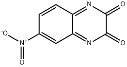 2,3-Quinoxalinedione, 6-nitro- Structure