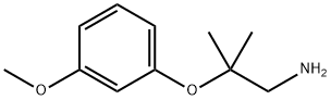 2-(3-methoxyphenoxy)-2-methylpropan-1-amine Structure