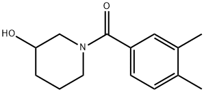 Methanone, (3,4-dimethylphenyl)(3-hydroxy-1-piperidinyl)- Structure
