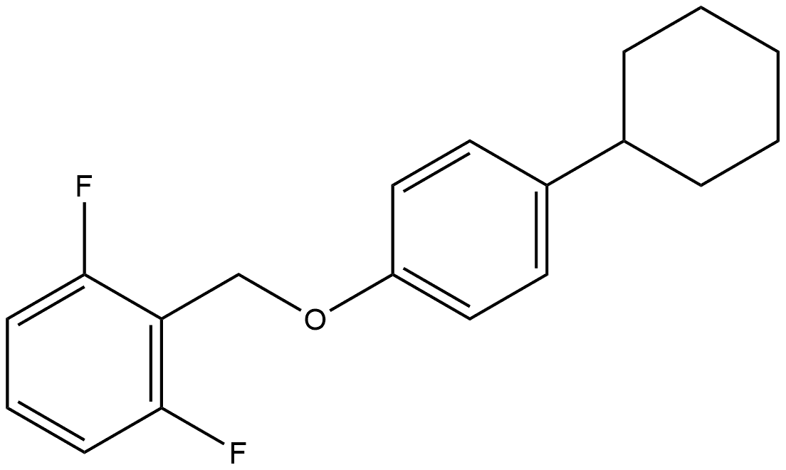 2-[(4-Cyclohexylphenoxy)methyl]-1,3-difluorobenzene Structure