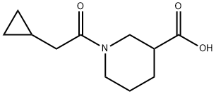 1-(2-cyclopropylacetyl)piperidine-3-carboxylic acid Structure