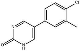 5-(4-Chloro-3-methylphenyl)-2-hydroxypyrimidine Structure