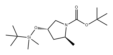 1-Pyrrolidinecarboxylic acid, 4-[[(1,1-dimethylethyl)dimethylsilyl]oxy]-2-methyl-, 1,1-dimethylethyl ester, (2S,4S)-