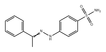 Benzenesulfonamide, 4-[2-(1-phenylethylidene)hydrazinyl]- Structure