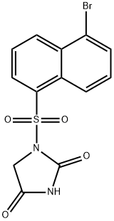 1-((5-Bromonaphthalen-1-yl)sulfonyl)imidazolidine-2,4-dione Structure